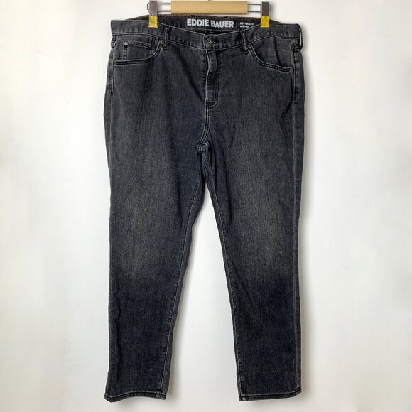 Eddie Bauer Women's Boyfriend Slim Fit Jeans in Washed Cinder - Picture 1 of 6